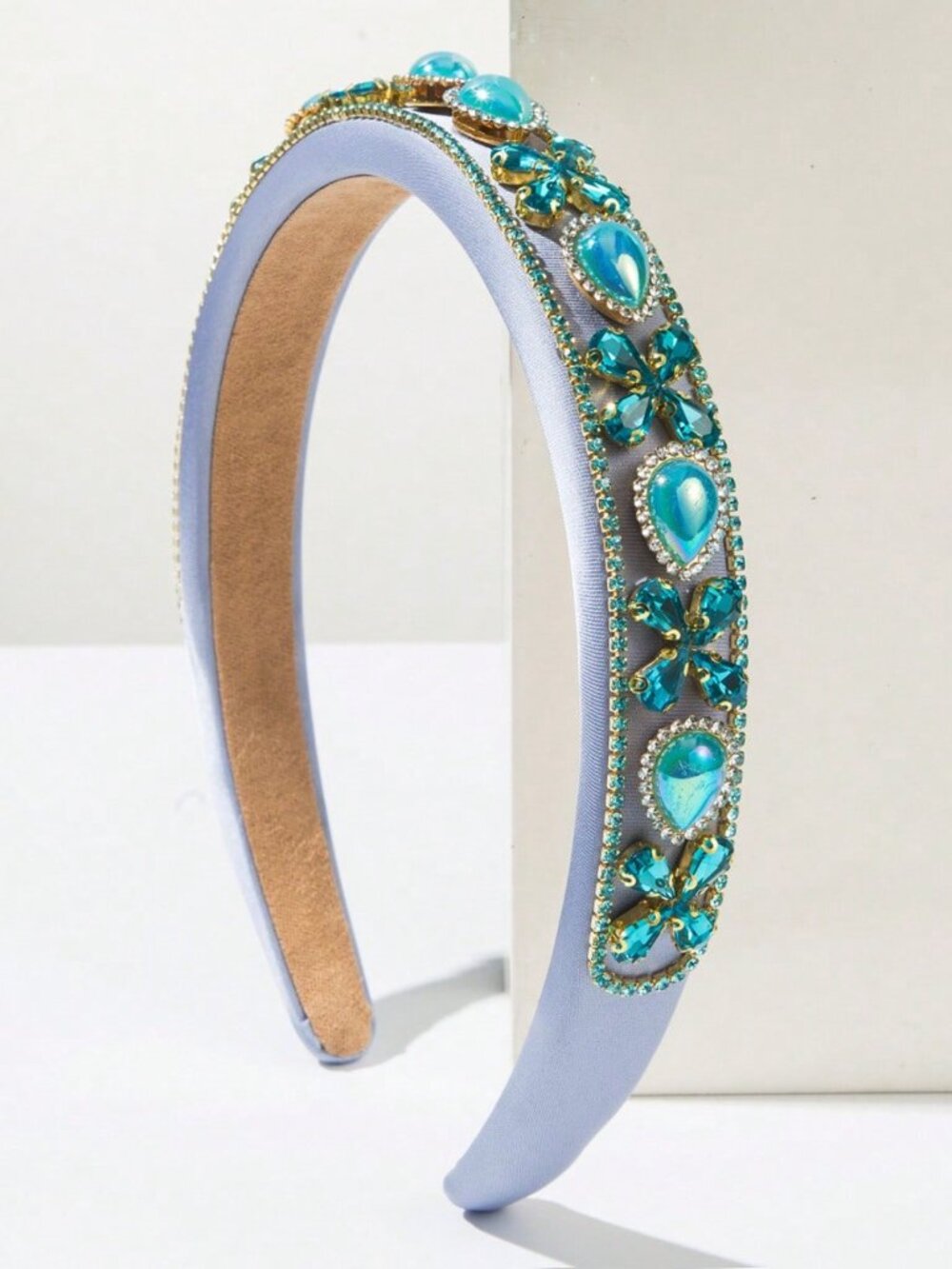 Gorgeous blue rhinestones Headband